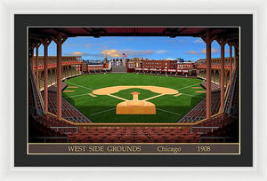 West Side Grounds 1908 - Framed Print