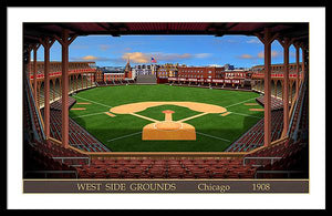 West Side Grounds 1908 - Framed Print