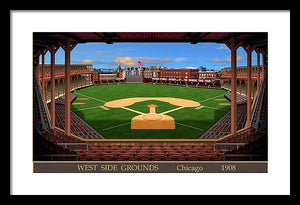 West Side Grounds 1908 - Framed Print