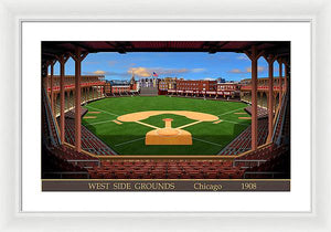 West Side Grounds 1908 - Framed Print