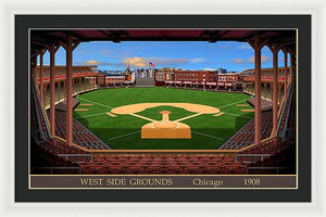 West Side Grounds 1908 - Framed Print