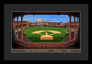 West Side Grounds 1908 - Framed Print