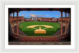 West Side Grounds 1908 - Framed Print