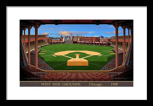 West Side Grounds 1908 - Framed Print