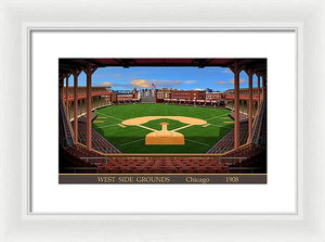 West Side Grounds 1908 - Framed Print