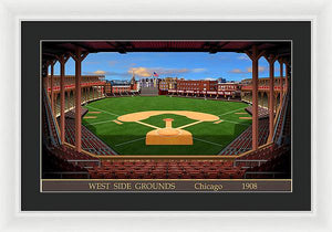 West Side Grounds 1908 - Framed Print