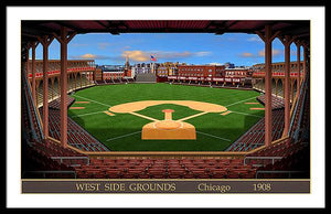 West Side Grounds 1908 - Framed Print