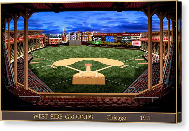 West Side Grounds 1911 - Canvas Print