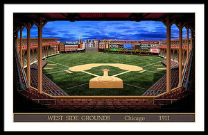 West Side Grounds 1911 - Framed Print