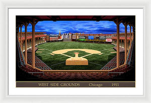 West Side Grounds 1911 - Framed Print