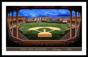 West Side Grounds 1911 - Framed Print