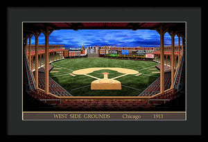 West Side Grounds 1911 - Framed Print