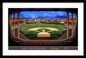 West Side Grounds 1911 - Framed Print