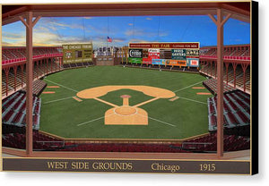 West Side Grounds 1915 - Canvas Print