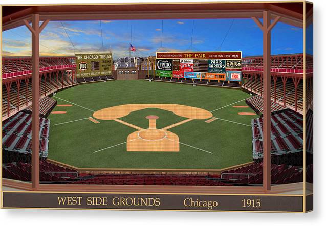 West Side Grounds 1915 - Canvas Print