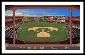 West Side Grounds 1915 - Framed Print