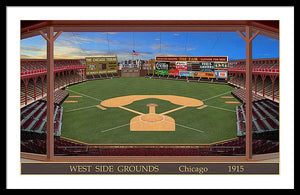 West Side Grounds 1915 - Framed Print