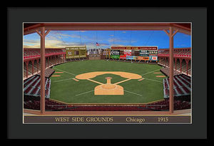 West Side Grounds 1915 - Framed Print