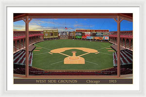 West Side Grounds 1915 - Framed Print