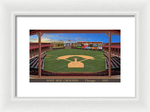 West Side Grounds 1915 - Framed Print