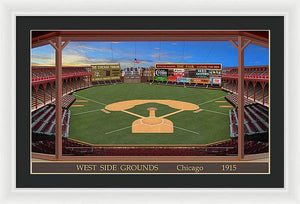 West Side Grounds 1915 - Framed Print