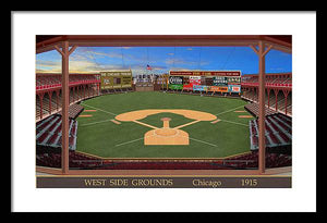 West Side Grounds 1915 - Framed Print