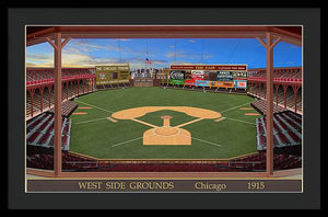 West Side Grounds 1915 - Framed Print