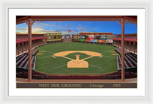 West Side Grounds 1915 - Framed Print