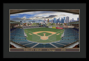 Wrigley Field 1918 - Framed Print