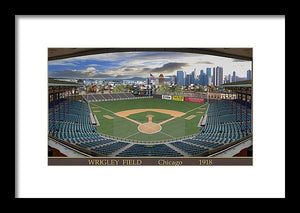 Wrigley Field 1918 - Framed Print