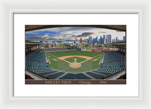 Wrigley Field 1918 - Framed Print