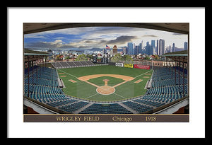 Wrigley Field 1918 - Framed Print