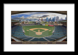 Wrigley Field 1918 - Framed Print