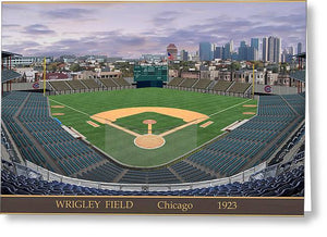 Wrigley Field 1923 - Greeting Card