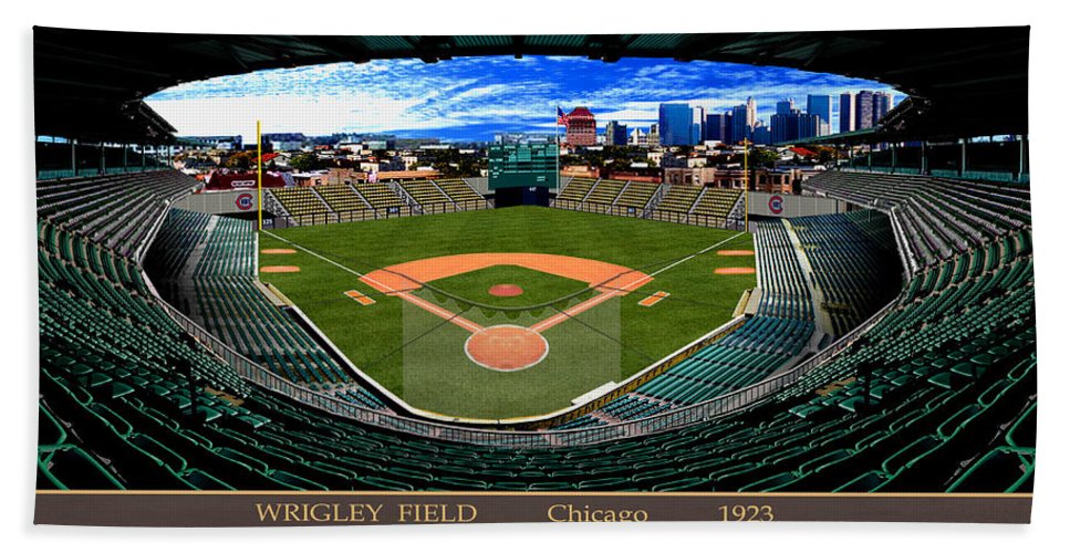 Wrigley Field 1923 - Beach Towel