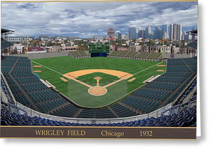 Wrigley Field 1932 - Greeting Card