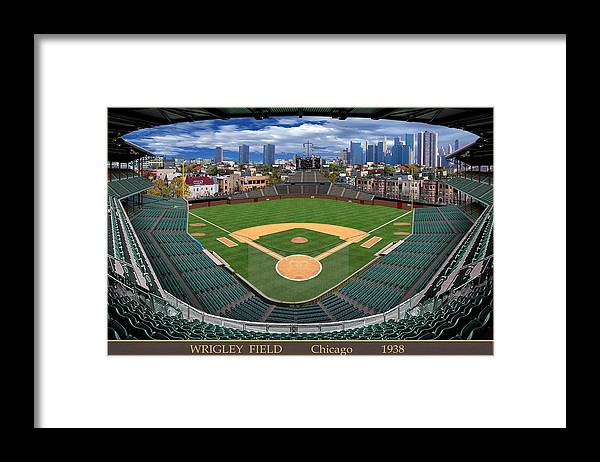 Wrigley Field 1938 - Framed Print