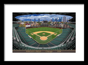 Wrigley Field 1938 - Framed Print