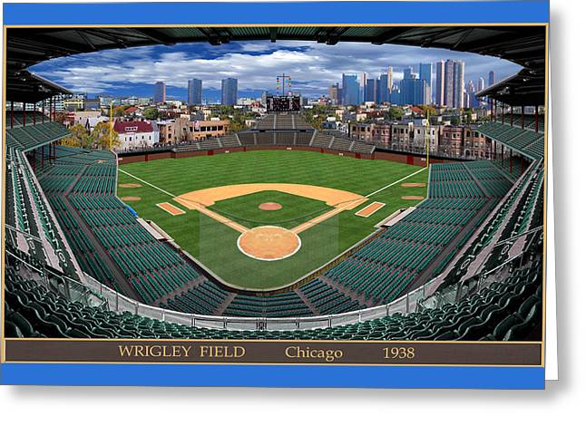 Wrigley Field 1938 - Greeting Card