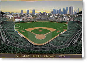 Wrigley Field 1965 - Greeting Card