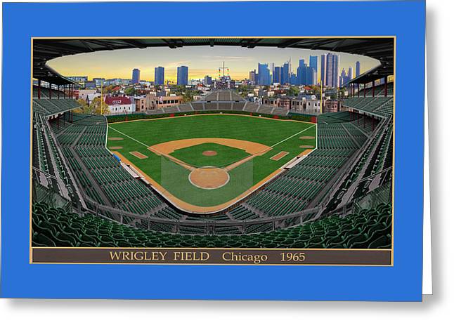 Wrigley Field 1965 - Greeting Card