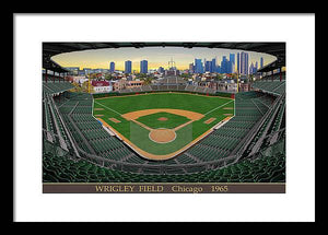 Wrigley Field 1965 - Framed Print