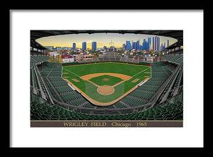 Wrigley Field 1965 - Framed Print