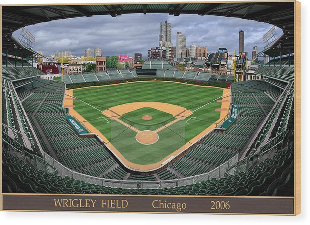 Wrigley Field 2006 - Wood Print