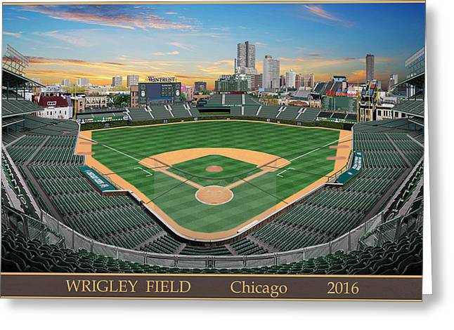 Wrigley Field 2016 - Greeting Card