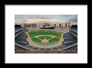 Yankee Stadium 1927 - Framed Print