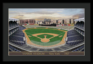 Yankee Stadium 1927 - Framed Print