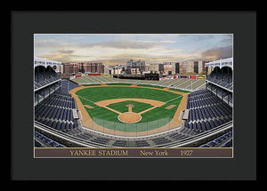 Yankee Stadium 1927 - Framed Print