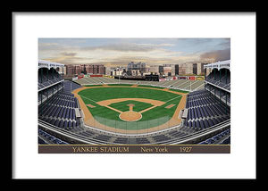 Yankee Stadium 1927 - Framed Print