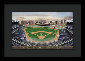 Yankee Stadium 1927 - Framed Print